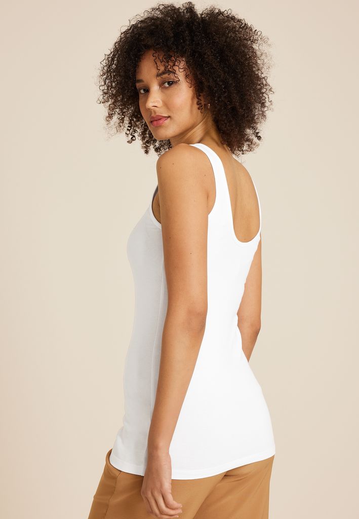 Scoop Neck Tunic Tank Top - Image 2