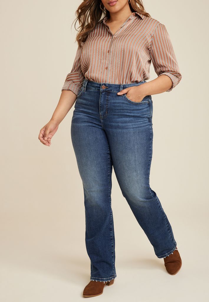 Plus Size Everflex™ Curvy High Rise Slim Boot Jean