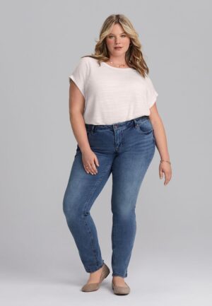 Plus Size m jeans by maurices&trade; Classic Mid Rise Slim Straight Jean