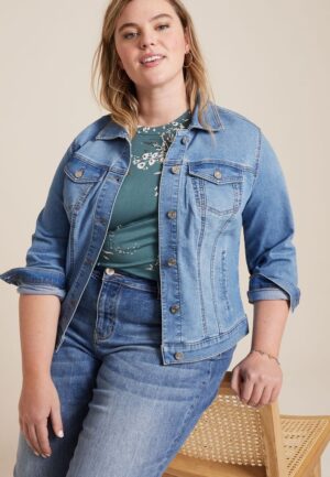 Plus Size Denim Jacket