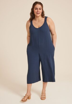 Plus Size Cool Crepe Jumpsuit