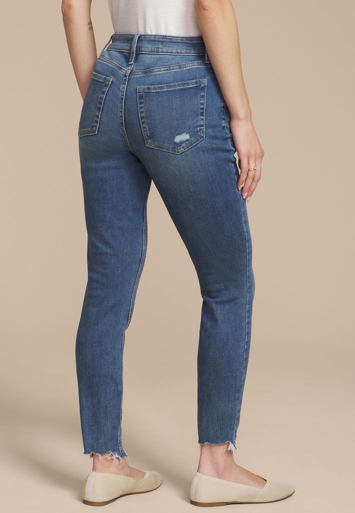 m jeans by maurices™ High Rise Button Fly Ankle Jegging - Image 2