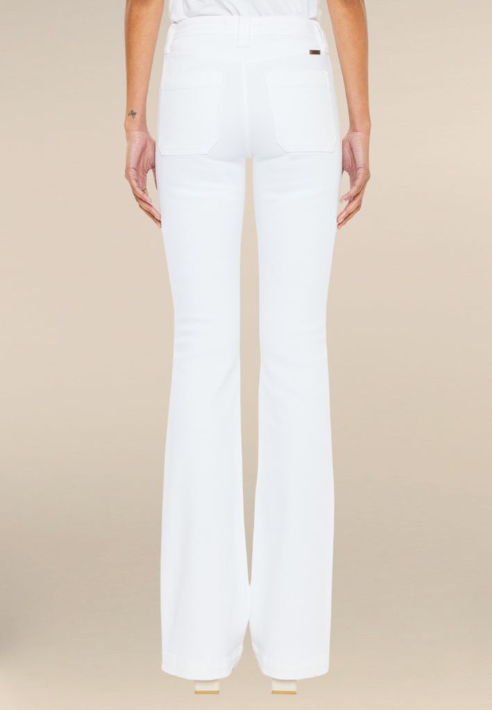 KanCan™ White Patch Pocket High Rise Bootcut Jeans - Image 2
