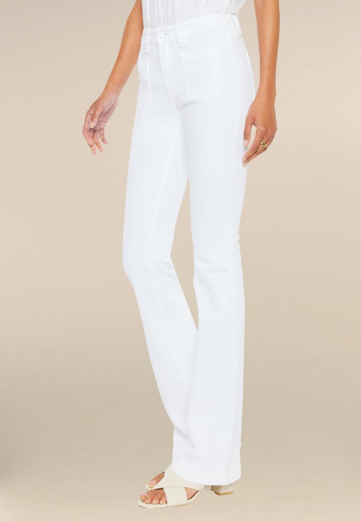 KanCan™ White Patch Pocket High Rise Bootcut Jeans - Image 3