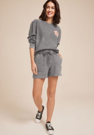 Corded Ribbed High Rise 4in Short