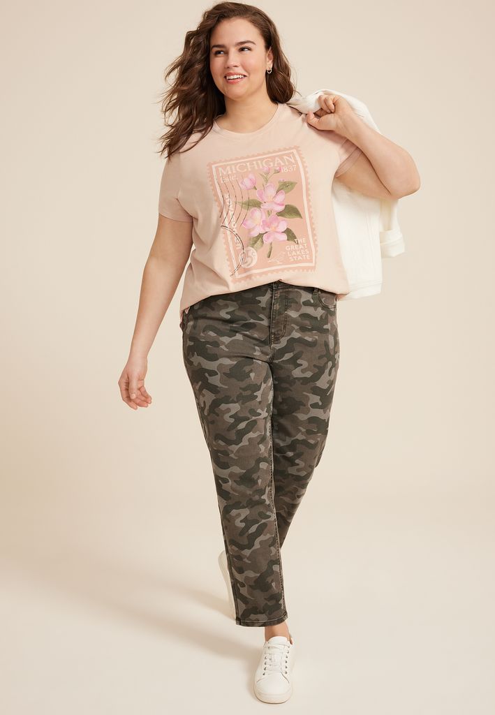 Plus Size State Stamp Classic Fit Graphic Tee - Image 3