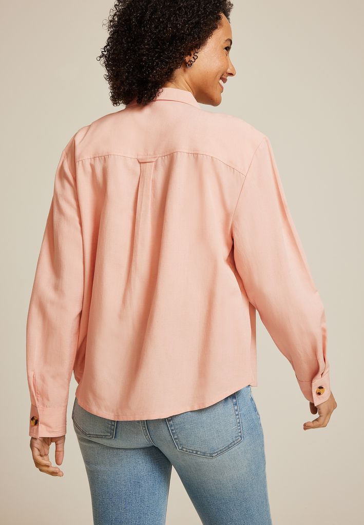 Utility Relaxed Button Down Shirt - Image 2