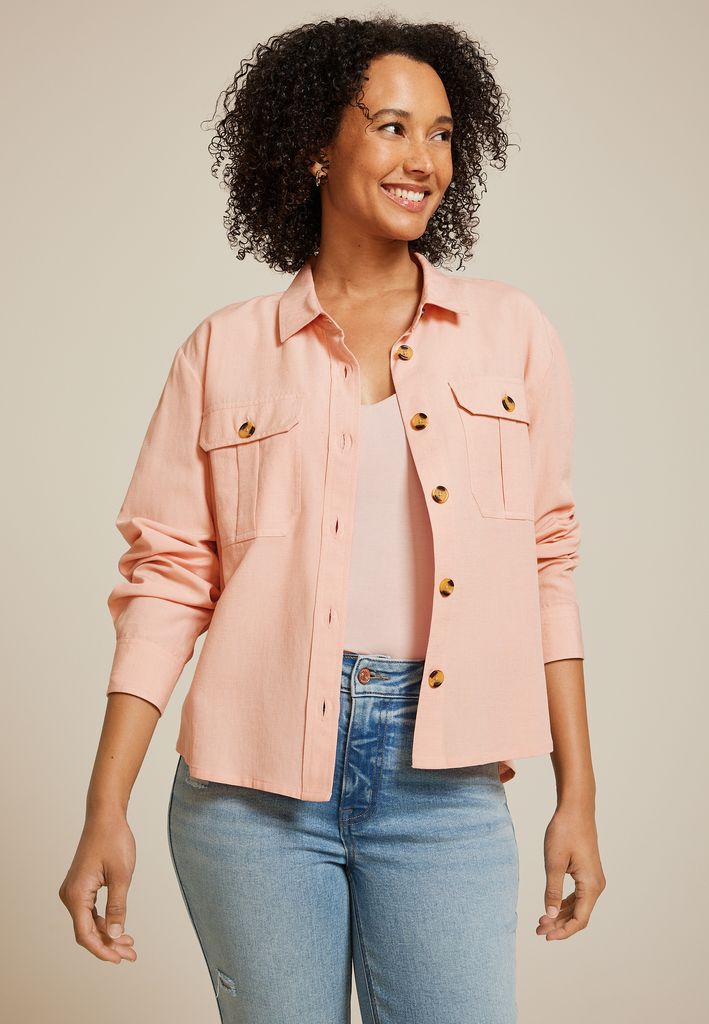 Utility Relaxed Button Down Shirt - Image 3