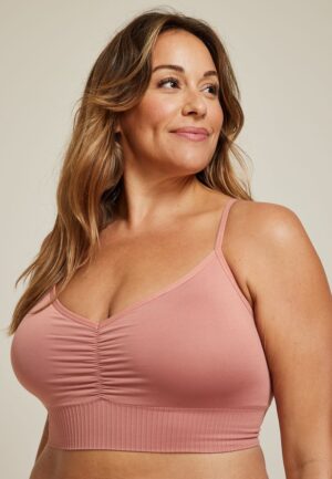 True Stretch Seamless Cinched Front Bralette