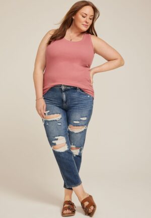 Plus Size 24/7 U Line Tank Top