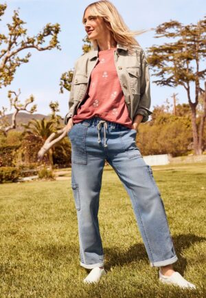 m jeans by maurices&trade; Soft Knit High Rise Ankle Jogger