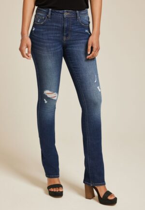 edgely&trade; Mid Rise Ripped Slim Boot Jean