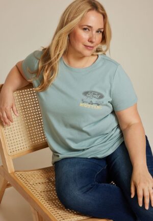 Plus Size Mustang Wild and Free Classic Fit Graphic Tee