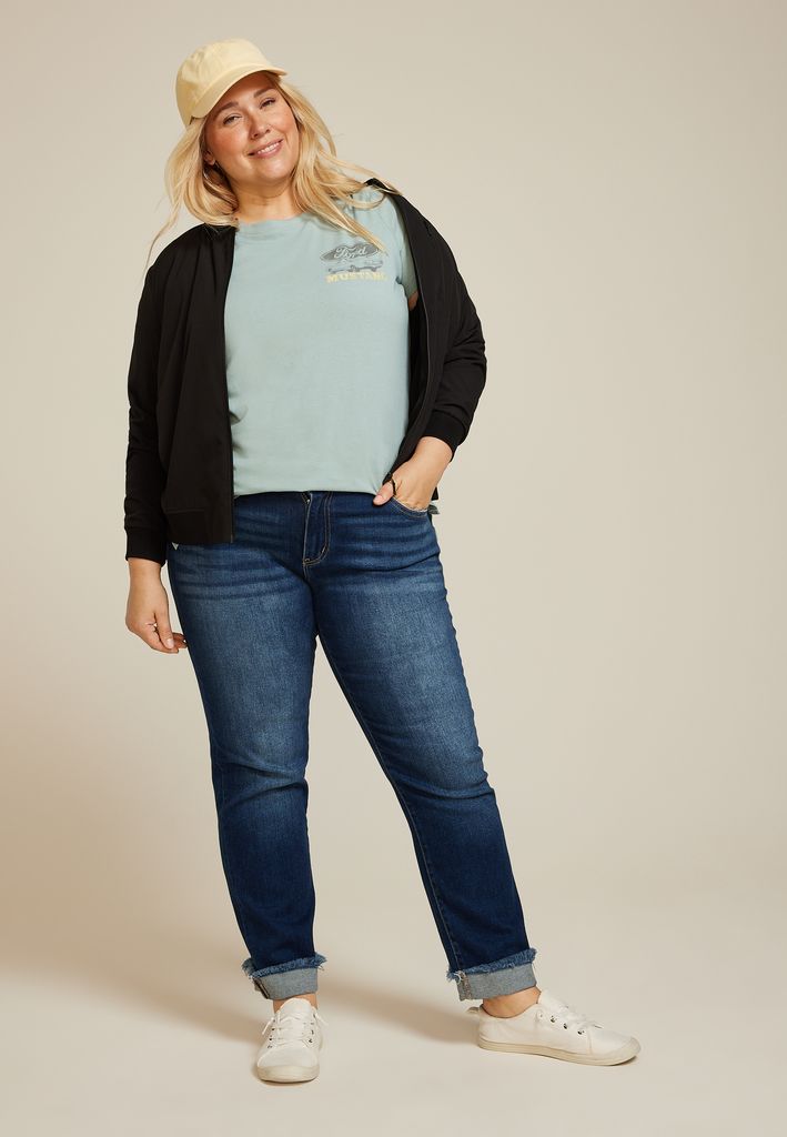 Plus Size Mustang Wild and Free Classic Fit Graphic Tee - Image 3