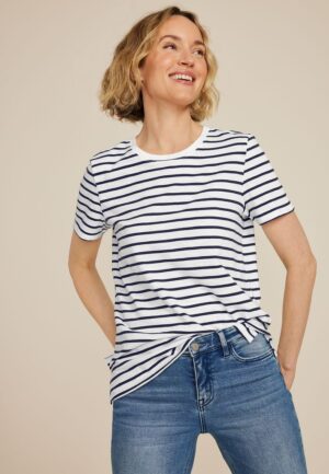 24/7 Dawson Striped Crew Neck Tee