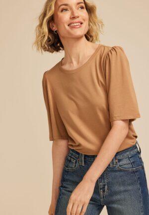 Solid Flutter Sleeve Tee