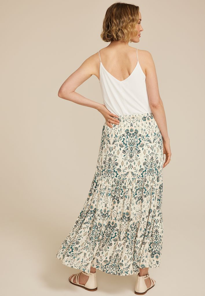 Multi Print High Rise Maxi Skirt - Image 2