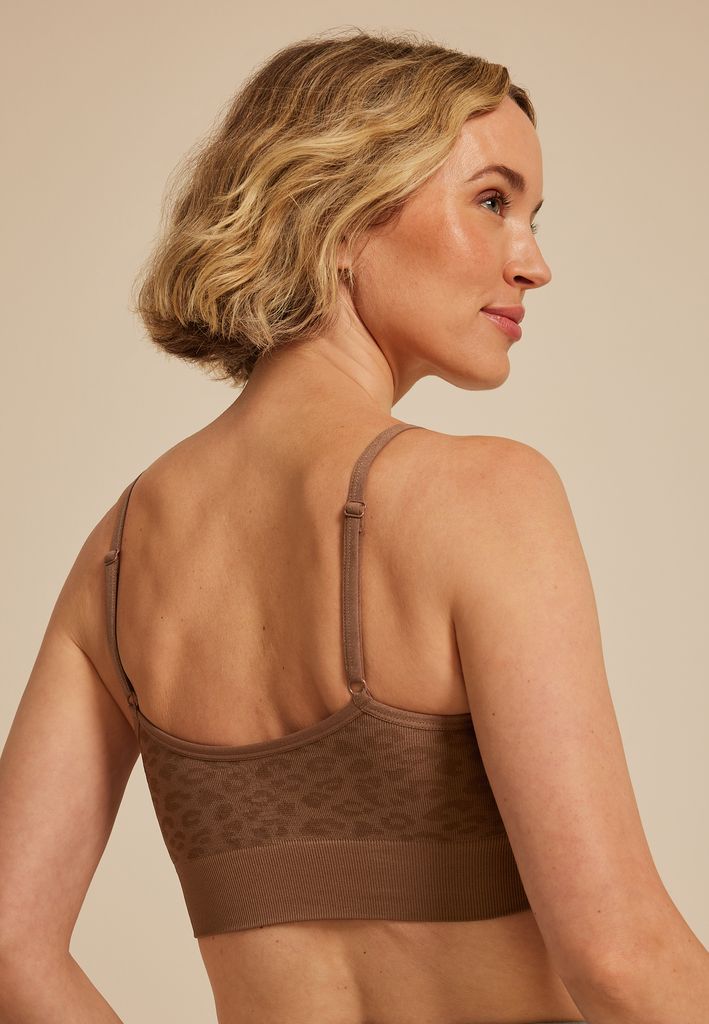 True Stretch Animal Seamless V Neck Bralette - Image 2