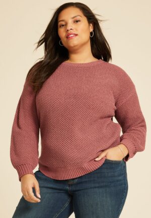 Plus Size Chenille Sweater