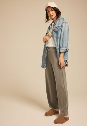 Cloud Scuba Knit Wide Leg Sweatpant