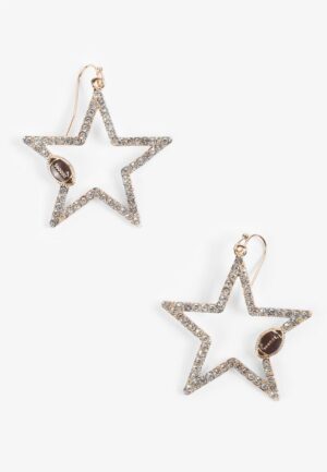 Game Day Rhinestone Star Earrings