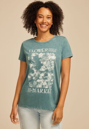 Flower Market Classic Fit Graphic Tee