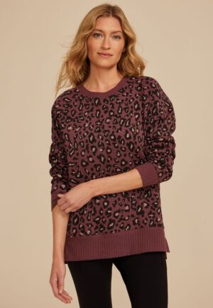 Willowsoft Leopard Tunic Sweatshirt