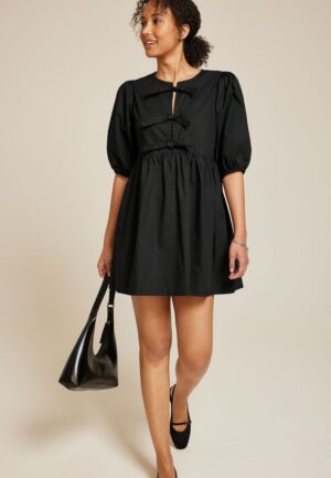 Band Of The Free Bubble Sleeve Mini Dress