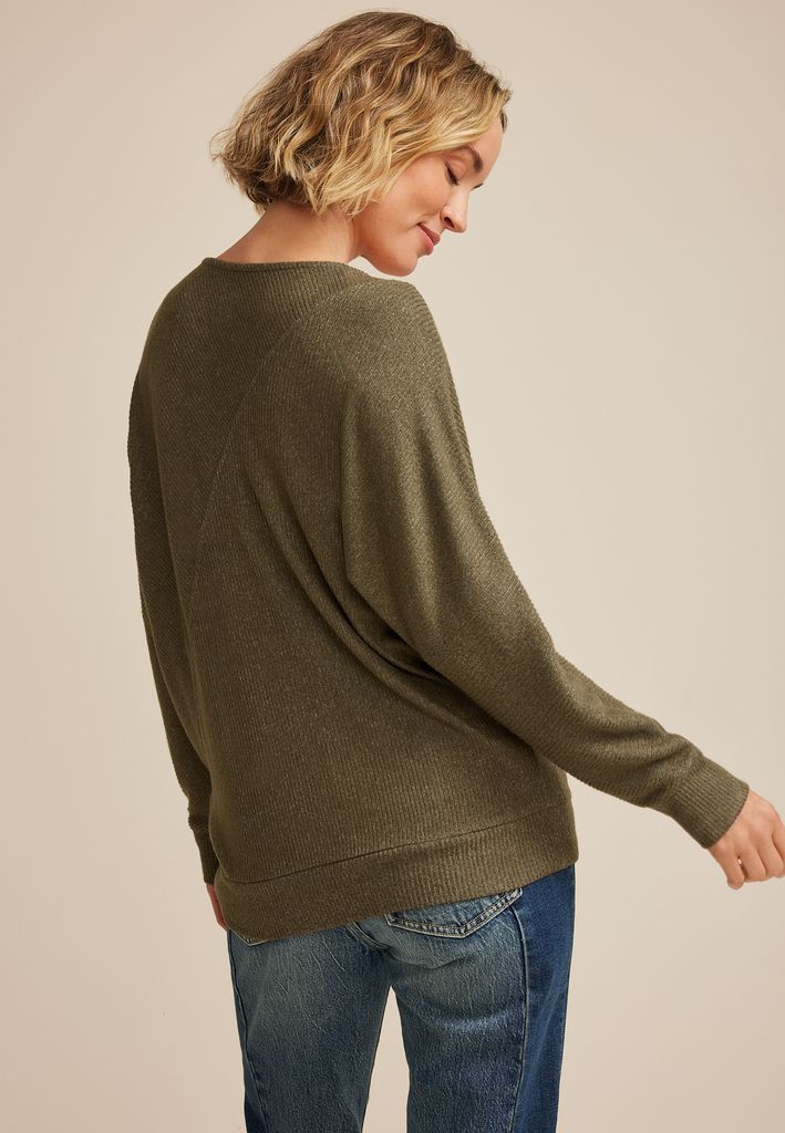 24/7 Dakota Diagonal Seam Long Sleeve Tee - Image 2