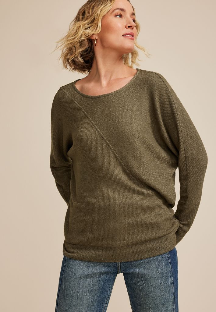 24/7 Dakota Diagonal Seam Long Sleeve Tee - Image 3