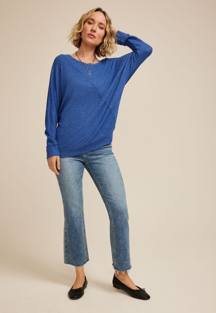24/7 Dakota Diagonal Seam Long Sleeve Tee