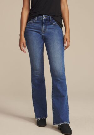 Flying Monkey&trade; High Rise Frayed Hem Flare Jean