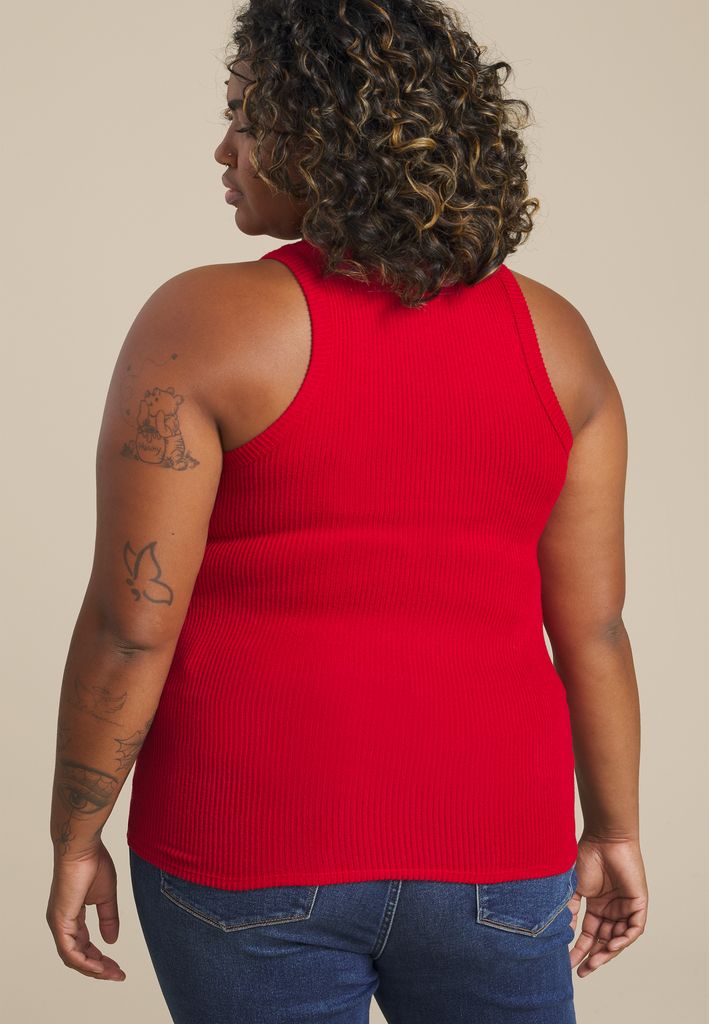 Plus Size 24/7 Cozy Highline Ribbed Tank Top - Image 2