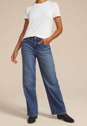 edgely&trade; Dark High Rise Wide Leg Jean
