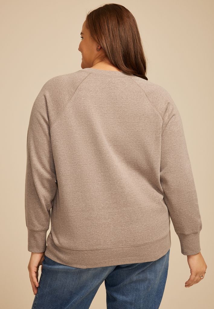 Plus Size Faith Embroidered Relaxed Sweatshirt - Image 2