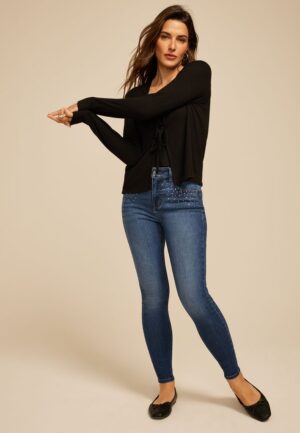 m jeans by maurices&trade; Dark Cool Comfort Sparkle High Rise Jegging