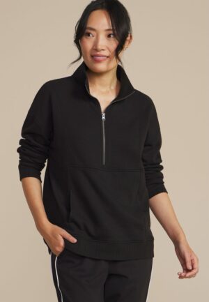 Variegated Half Zip Sweatshirt