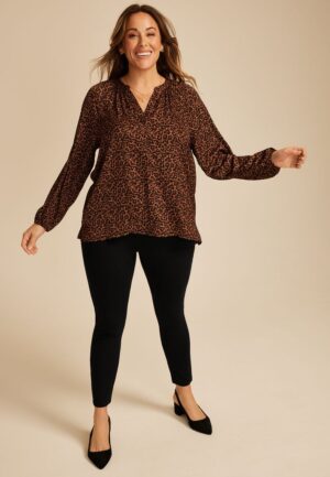 Plus Size Ponte Pull On Skinny Pant