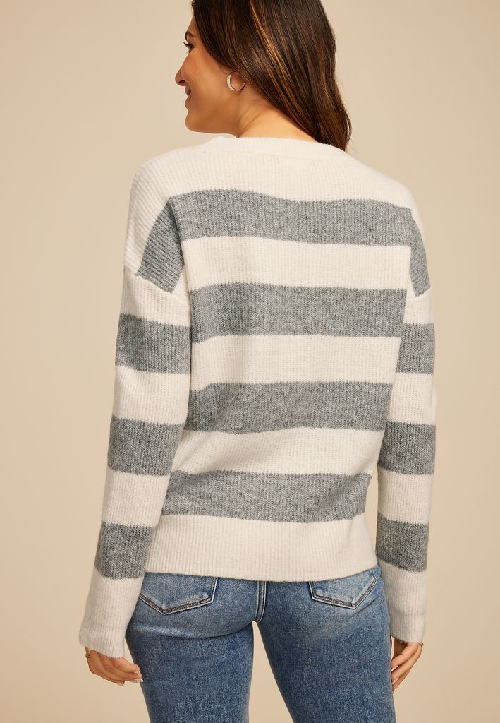 Stripe Knit Sweater - Image 2