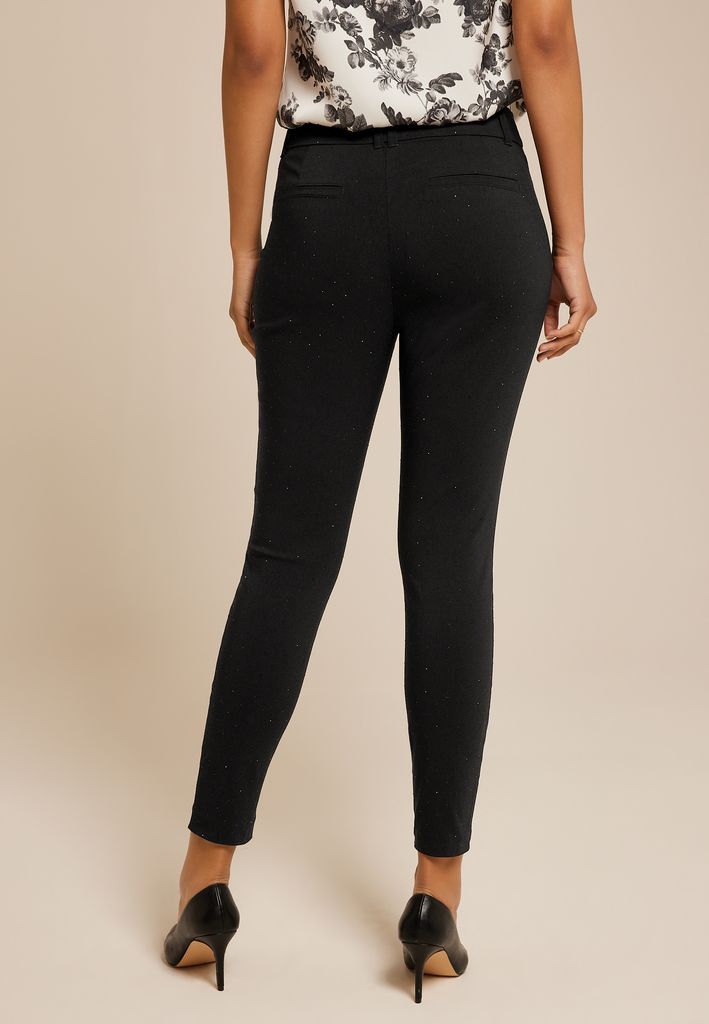 Rhinestone Bengaline High Rise Skinny Pant - Image 2