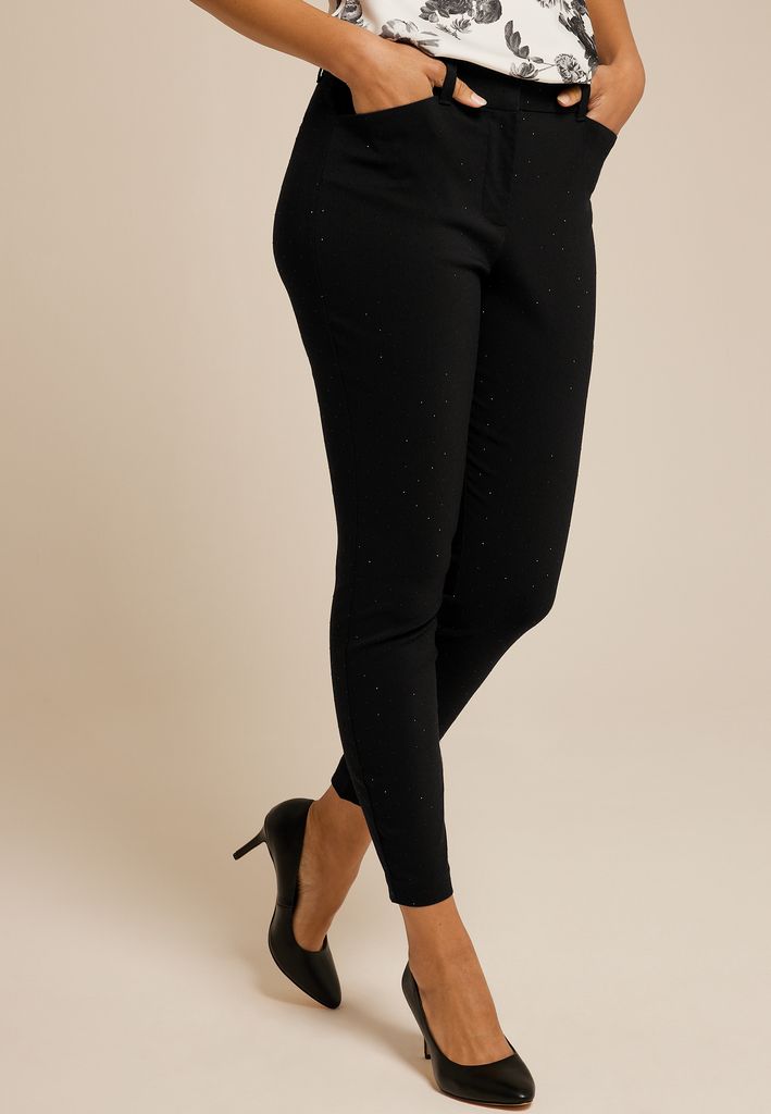 Rhinestone Bengaline High Rise Skinny Pant - Image 3