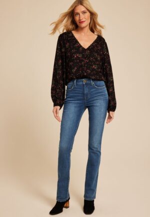 Everflex&trade; High Rise Back Dart Slim Boot Jean