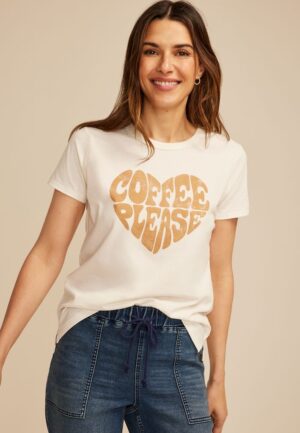 Coffee Please Classic Fit Graphic Tee