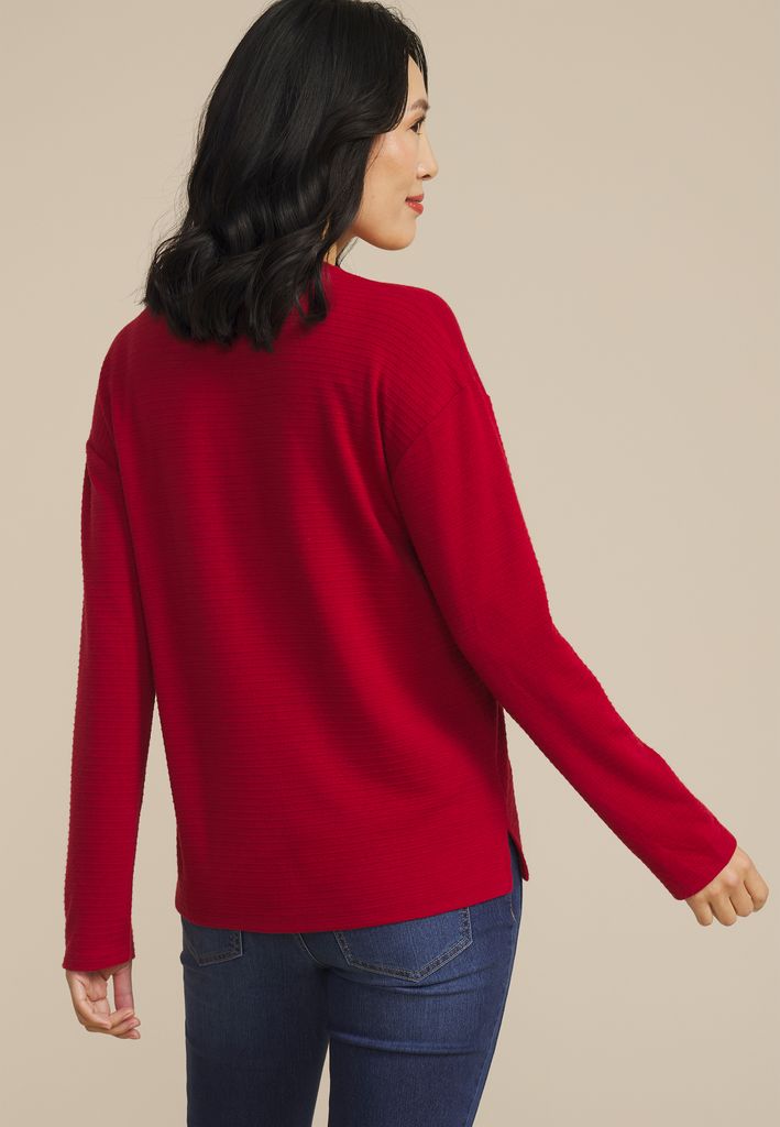 24/7 Ottoman Rib Long Sleeve Tee - Image 2