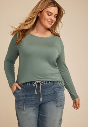 Plus Size 24/7 Kennedy Long Sleeve Tee