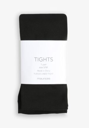 Black Fleece Lined Tights
