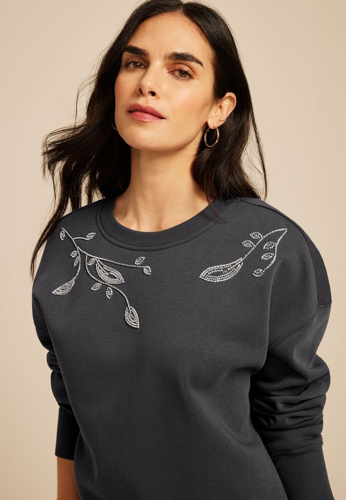 Studio Y Beaded Embellished Sweatshirt - Image 3