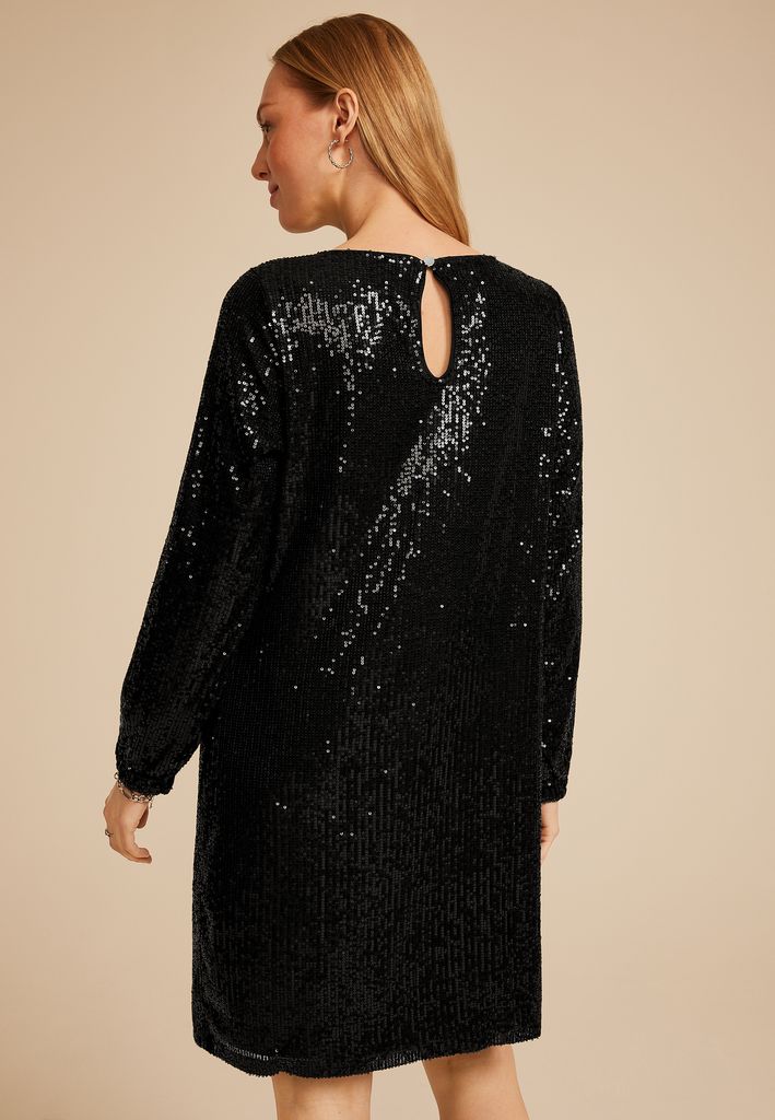 Studio Y Sequin Long Sleeve Mini Dress - Image 2