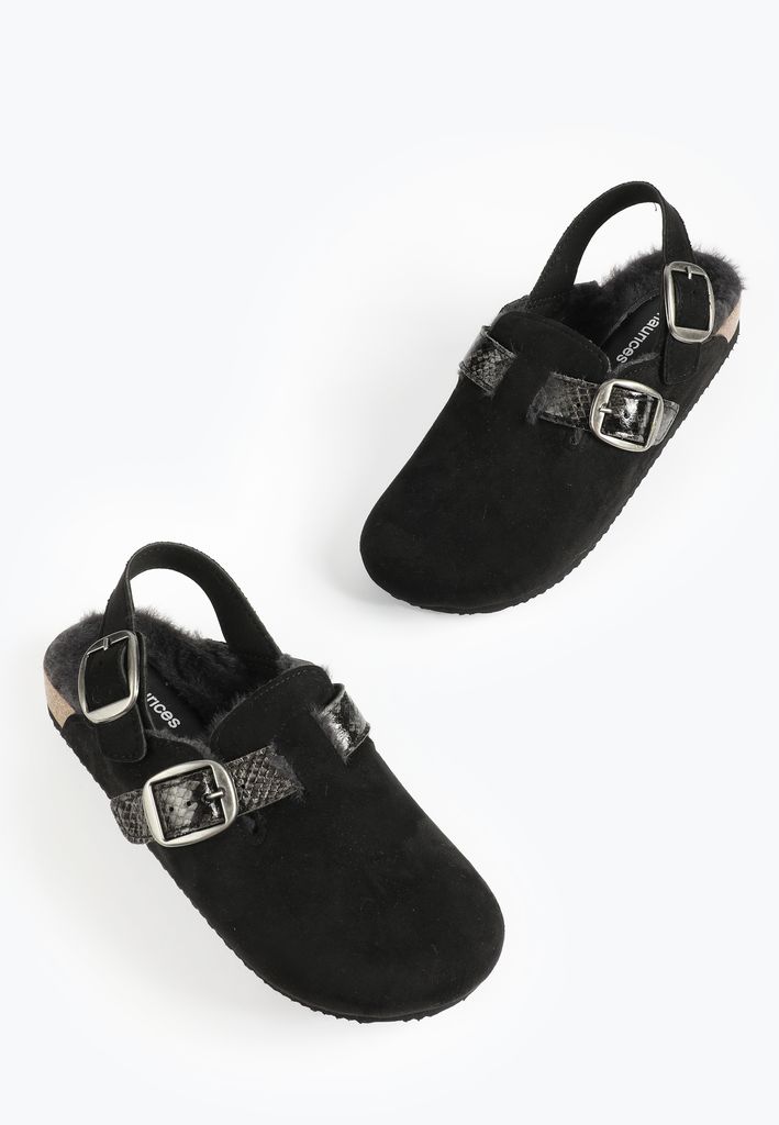 SuperCush Chloe Faux Fur Lined Slingback Footbed Clog - Image 2