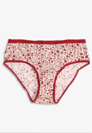 True Stretch Jersey Red Floral Hipster Panty